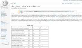 
							         Berryessa Union School District - Wikipedia								  
							    
