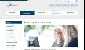 
							         Übersicht - Bewerbung & Immatrikulation ... - Universität Potsdam								  
							    