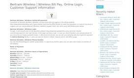 
							         Bertram Wireless | Wireless Bill Pay, Online Login, Customer Support ...								  
							    