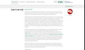 
							         Bertrandt AG : VDA Partner Portal								  
							    