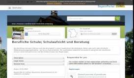 
							         Berufliche Schule; Schulaufsicht und Beratung - BayernPortal								  
							    