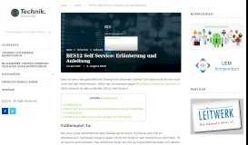 
							         BES12 Self Service: Erläuterung und Anleitung | Technik.Community								  
							    