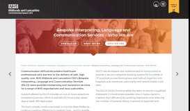 
							         Bespoke Interpreting, Language and Communication Services - Who ...								  
							    