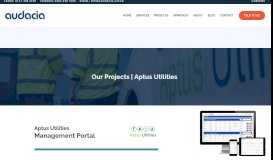 
							         Bespoke Management Portal - Aptus Utilities | Audacia								  
							    