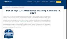 
							         Best Attendance Tracking Software | Time & Attendance Tracking ...								  
							    