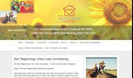 
							         Best Beginnings Child Care Scholarship – The Nurturing Center								  
							    