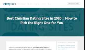 
							         Best Christian Dating Sites in 2020 :: How to Pick the Right ...								  
							    