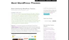 
							         Best Community WordPress Themes								  
							    