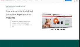 
							         Best eCommerce Sites | Canon Australia | Case Studies - Magento								  
							    