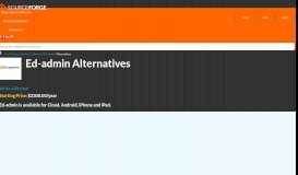 
							         Best Ed-admin Alternatives & Competitors - SourceForge								  
							    