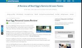 
							         Best Egg Personal Loans Review 2020 | Interest Rates ...								  
							    