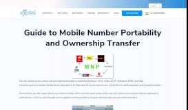 
							         Best Guide to Mobile Number Portability & Ownership Transfer - Exotel								  
							    