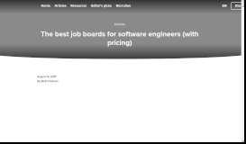 
							         Best job boards for software engineers - Recruitee Blog								  
							    