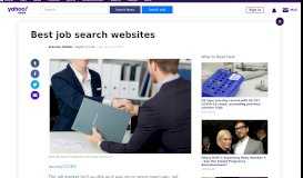 
							         Best job search websites - Yahoo								  
							    