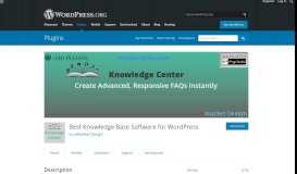 
							         Best Knowledge Base Software for WordPress - WordPress.org								  
							    