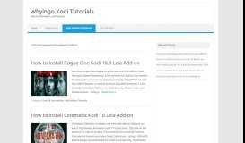 
							         Best KODI Repositories and Addon List – Whyingo Kodi Tutorials								  
							    