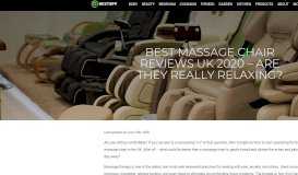
							         Best Massage Chair Reviews UK 2019 - Are They Really Relaxing?								  
							    