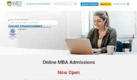 
							         Best MBA School, Courses | Distance Learning ... - Amity Online								  
							    