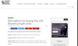 
							         Best options for buying Visa and MasterCard gift cards - Frequent Miler								  
							    