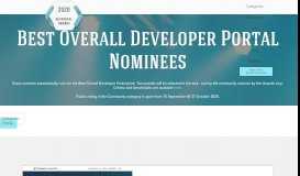 
							         Best overall developer portal | DevPortal Awards								  
							    