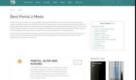 
							         Best Portal 2 Mods - Rank Top Ten								  
							    
