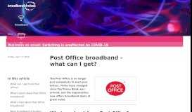 
							         Best Post Office broadband deals & offers 2020 ...								  
							    