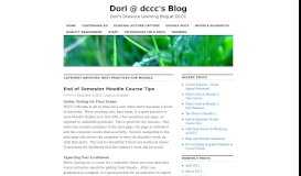 
							         Best Practices for Moodle | Dori @ dccc's Blog								  
							    