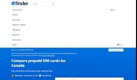 
							         Best Prepaid International SIM card for Canada | finder.com								  
							    
