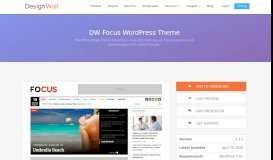 
							         Best Responsive WordPress News Theme – DW Focus - DesignWall								  
							    