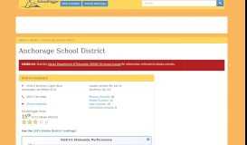 
							         Best Schools in Anchorage School District - SchoolDigger.com								  
							    
