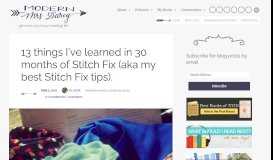 
							         Best Stitch Fix Tips: 13 things I've learned in 30 months of Stitch Fix ...								  
							    