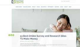 
							         Best Survey Sites | Survey Companies Pay You to Take Surveys Online								  
							    
