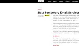 
							         Best Temporary Email Services – Adweek								  
							    