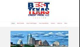 
							         Best Texas Credit Pros, LLC » Fort Worth, Dallas Texas Credit Repair								  
							    