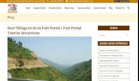 
							         Best Things to do in Fort Portal | Fort Portal Tourist Attractions								  
							    