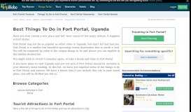 
							         Best Things To Do in Fort Portal | Places to visit in Fort Portal : TripHobo								  
							    