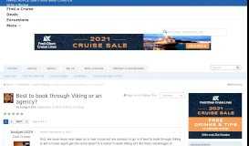 
							         Best to book through Viking or an agency? - River Cruising - Cruise ...								  
							    