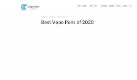 
							         Best Vape Pens, Vaporizers 2019 - Voted by 10,000 Vapers								  
							    