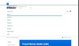 
							         Best way to take Travel Money money overseas to India | finder.com ...								  
							    