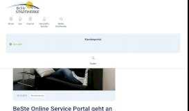 
							         BeSte Online Service Portal geht an den Start - Aktuelles - BeSte ...								  
							    