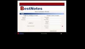 
							         BestNotes, LLC - New Customer Portal - Powered by BestNotes!								  
							    