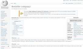 
							         Bestseller (company) - Wikipedia								  
							    