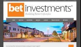 
							         BET Investments – Real Estate Investors and Developers								  
							    