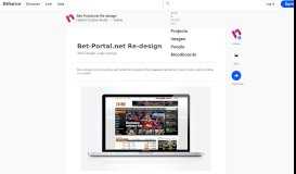 
							         Bet-Portal.net Re-design on Behance								  
							    
