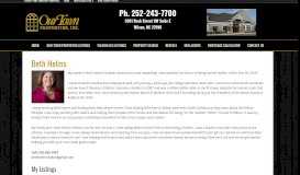
							         Beth Helms - Residential Real Estate in Wilson, NC								  
							    