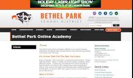 
							         Bethel Park Online Academy - Bethel Park School District								  
							    