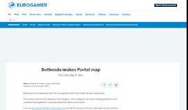 
							         Bethesda makes Portal map • Eurogamer.net								  
							    
