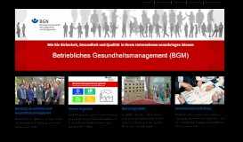 
							         Betriebliches Gesundheitsmanagement (BGM) -								  
							    