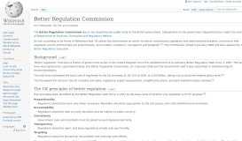 
							         Better Regulation Commission - Wikipedia								  
							    