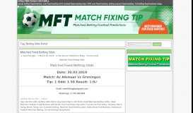 
							         Betting Odds Portal Archives - FIXED MATCHES FOOTBALL								  
							    